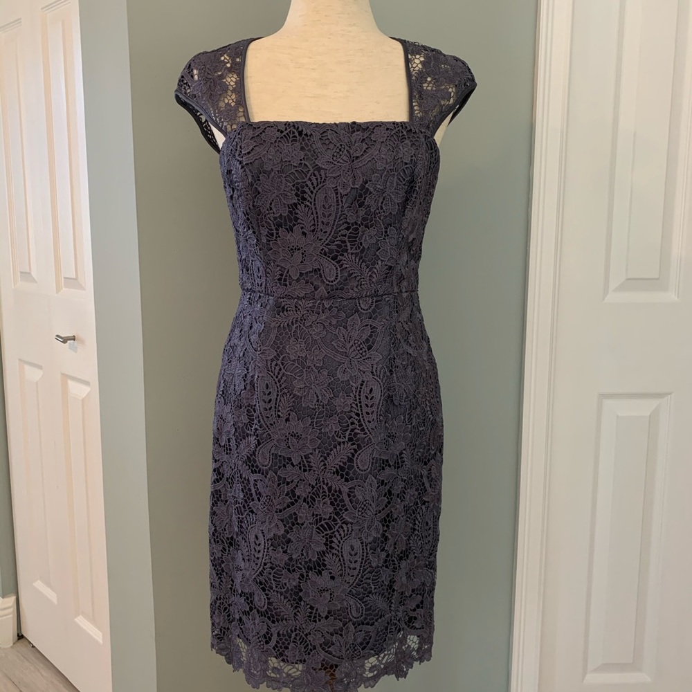NWT Adrianna Papell lace knee-length dress.
